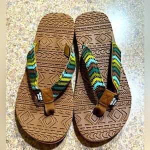 New Muk Luks Sport Sand Dune Flip Flops
